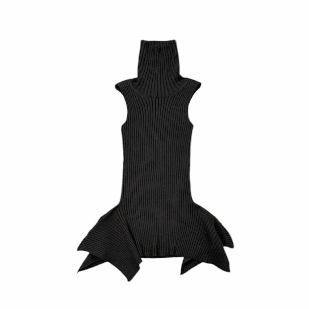 VTG Jean Paul Gaultier archival Sleeveless ribbed-knit Top with peplum